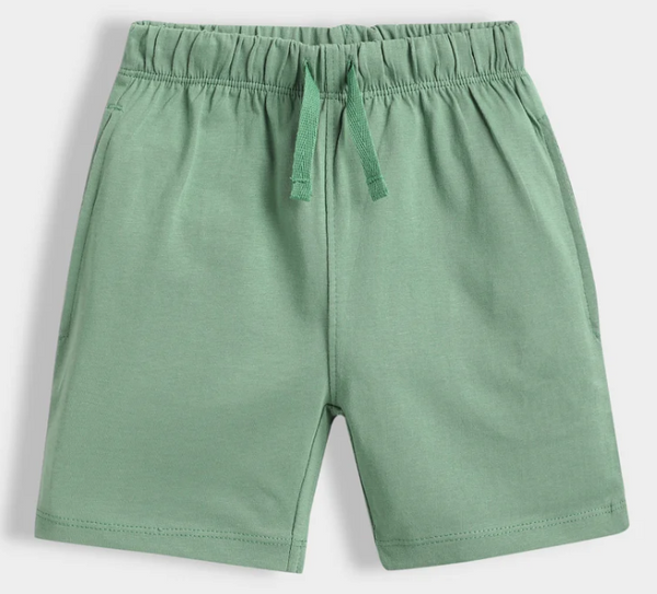 Boys Solid Jersey Shorts - Olive  Green